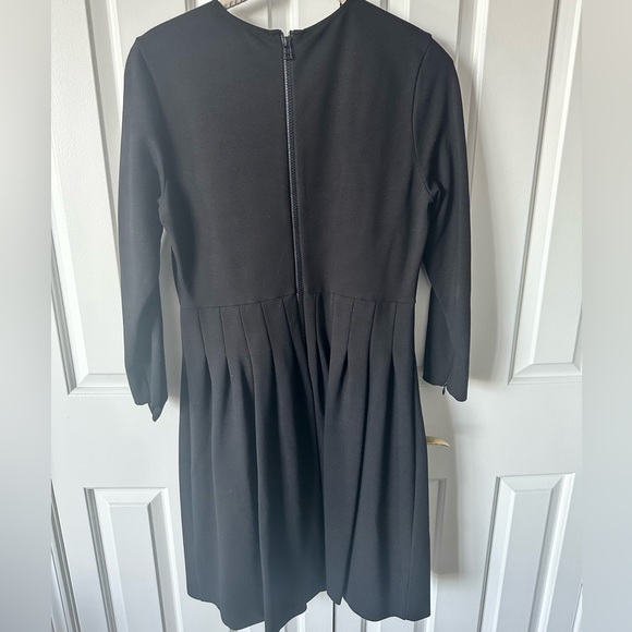 Rare Find! Classic Pink Tartan stretch skater dress. Size M. Black - Picture 4 of 5